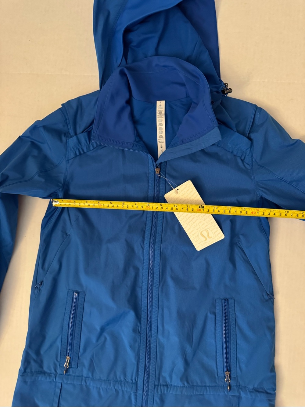 NWT Lululemon RUN:Bandit Jacket Blue Size 8 Running Athletic Lightweight - Picture 6 of 13